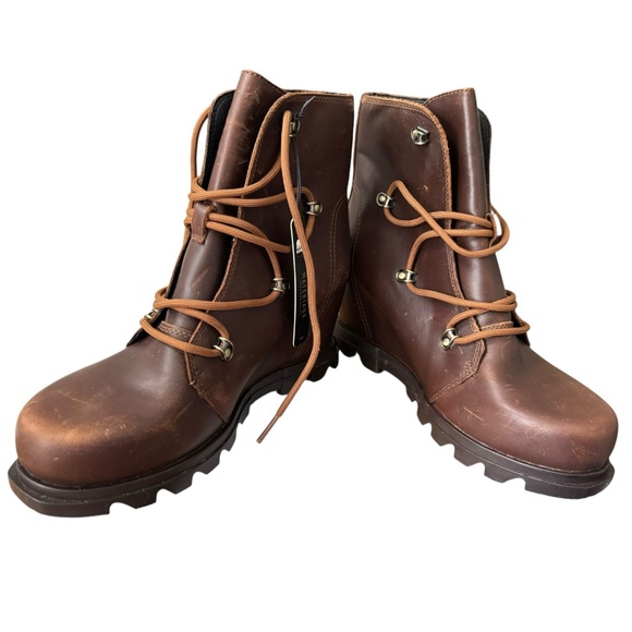 Sorel Joan of Arctic Waterproof Wedge III Booties Leather 8.5 - Picture 4 of 8